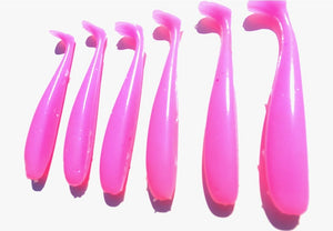 Anthony's Ocean Were On Series 4 inch Pink Scented Paddle tail Lure 6 Pack