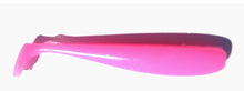 Load image into Gallery viewer, Anthony&#39;s Ocean Were On Series 4 inch Pink Scented Paddle tail Lure 6 Pack
