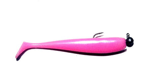 Anthony's Ocean Were On   Series Prerigged 4 inch Pink Scented Paddle tail Lure w/ Jighead 3 Pack