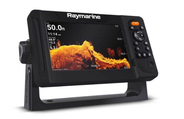 RAYMARINE Element 7HV Fishfinder/Chartplotter Combo with HV-100 Transom Mount Transducer and Navionics Nav+ US/Canada Charts