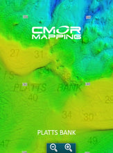 Load image into Gallery viewer, CMOR MAPPING GULF OF MAINE For Simrad, Lowrance, B&amp;G, Mercury Vessel View

