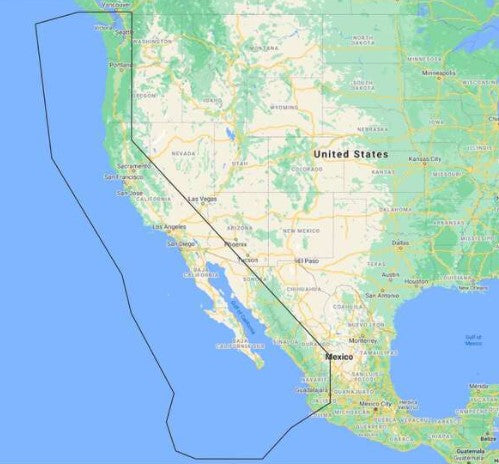 C-MAP REVEAL COASTAL - US West Coast and Baja California