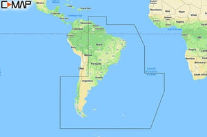 C-MAP REVEAL™ CHART - SOUTH AMERICA - EAST COAST