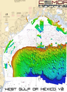 CMOR MAPPING WEST GULF OF MEXICO V2 For Simrad, Lowrance, B&G, Mercury Vessel View